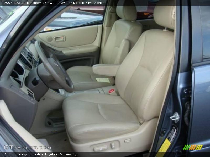 Bluestone Metallic / Ivory Beige 2007 Toyota Highlander V6 4WD