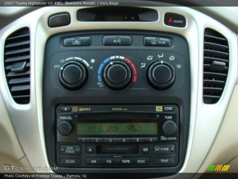 Bluestone Metallic / Ivory Beige 2007 Toyota Highlander V6 4WD