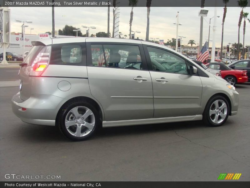 True Silver Metallic / Black 2007 Mazda MAZDA5 Touring
