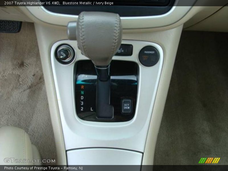 Bluestone Metallic / Ivory Beige 2007 Toyota Highlander V6 4WD