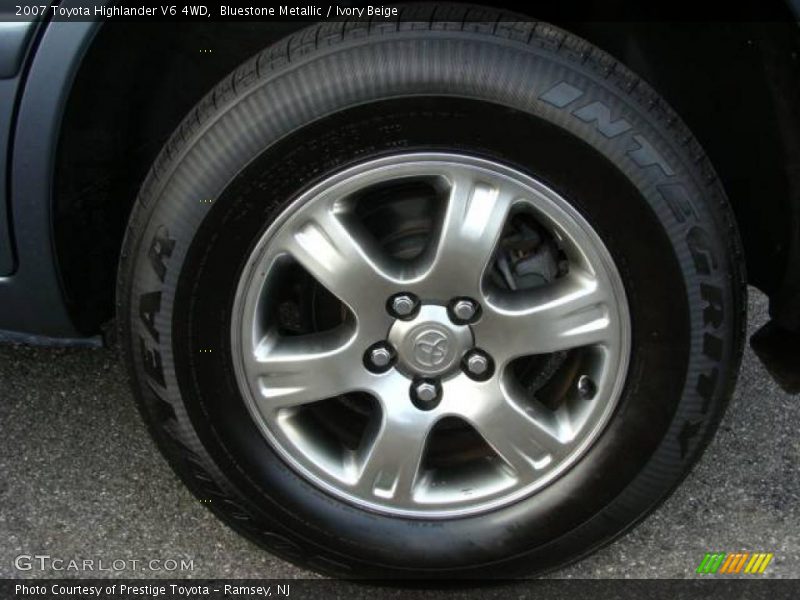 Bluestone Metallic / Ivory Beige 2007 Toyota Highlander V6 4WD