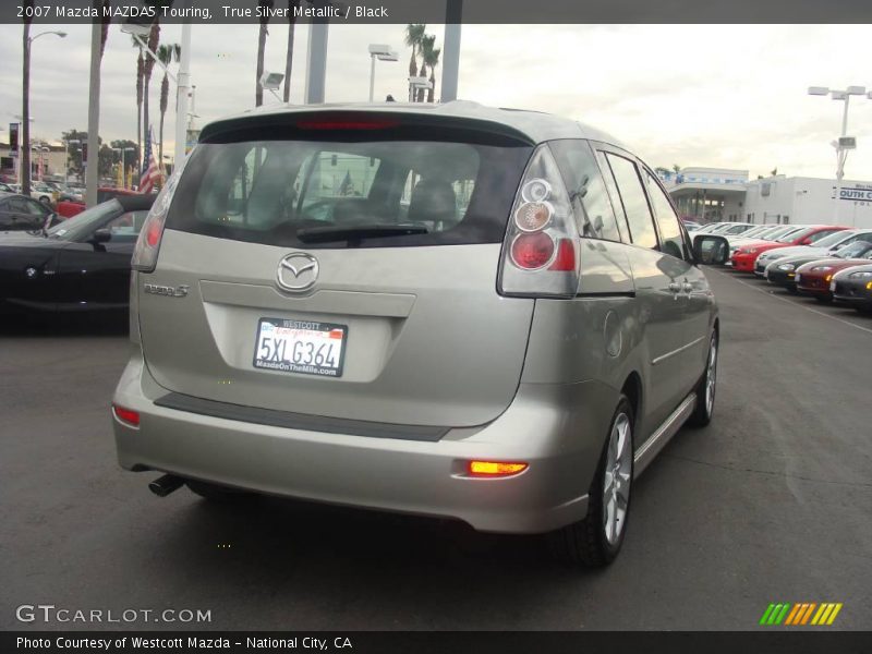 True Silver Metallic / Black 2007 Mazda MAZDA5 Touring
