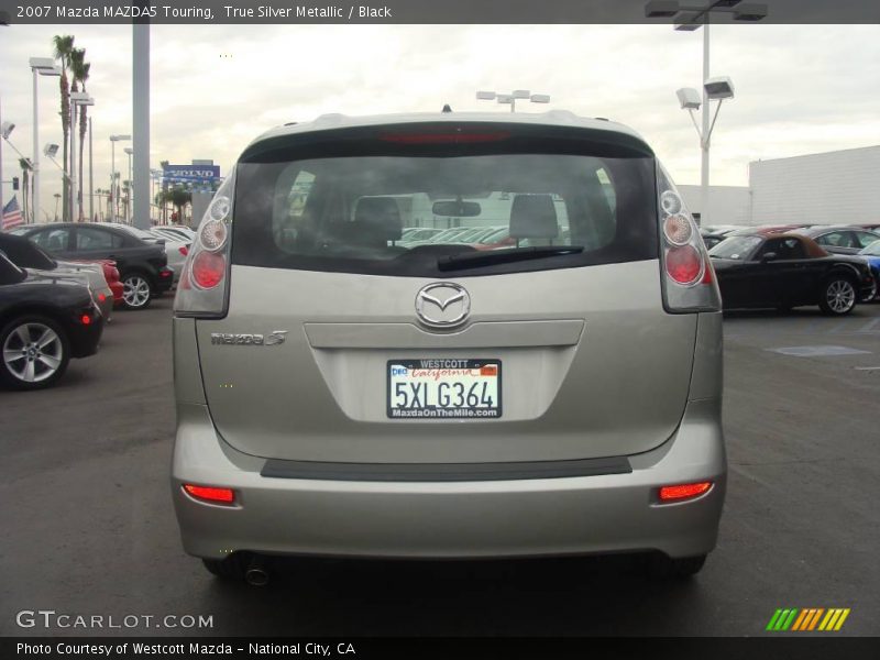 True Silver Metallic / Black 2007 Mazda MAZDA5 Touring