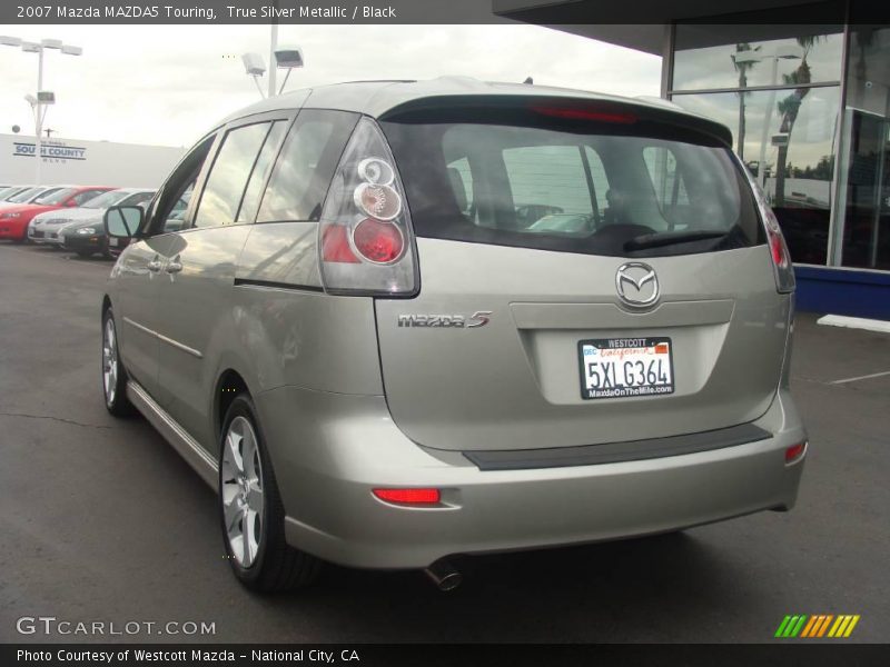 True Silver Metallic / Black 2007 Mazda MAZDA5 Touring