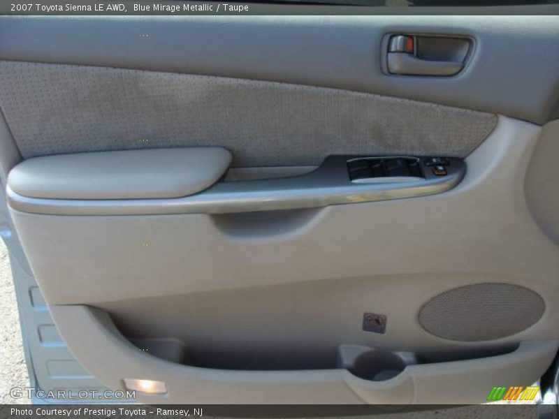 Blue Mirage Metallic / Taupe 2007 Toyota Sienna LE AWD