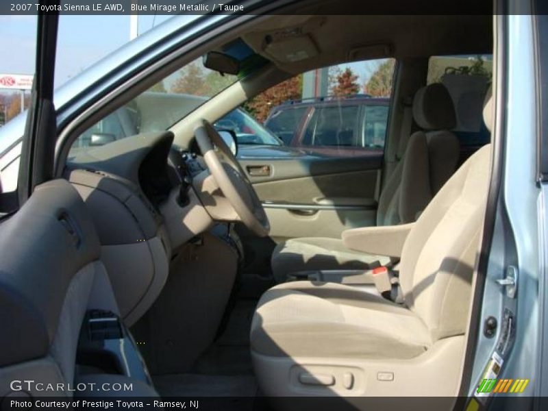 Blue Mirage Metallic / Taupe 2007 Toyota Sienna LE AWD