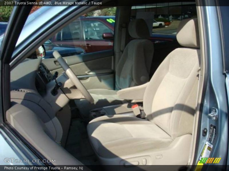 Blue Mirage Metallic / Taupe 2007 Toyota Sienna LE AWD