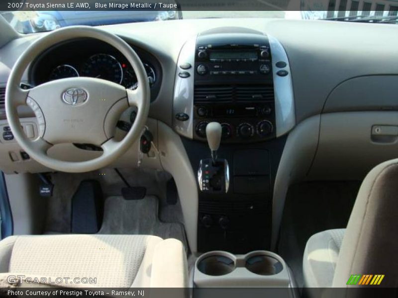 Blue Mirage Metallic / Taupe 2007 Toyota Sienna LE AWD