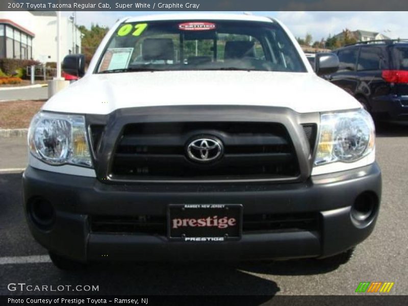 Super White / Graphite Gray 2007 Toyota Tacoma Regular Cab