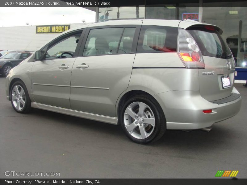 True Silver Metallic / Black 2007 Mazda MAZDA5 Touring
