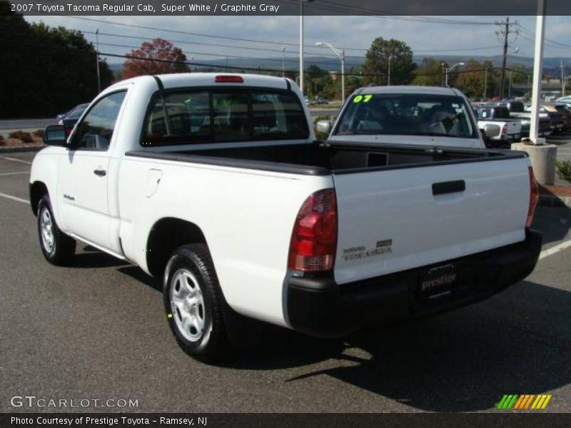 Super White / Graphite Gray 2007 Toyota Tacoma Regular Cab