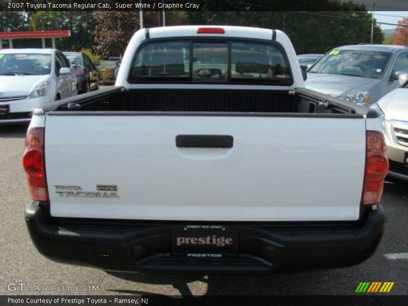 Super White / Graphite Gray 2007 Toyota Tacoma Regular Cab