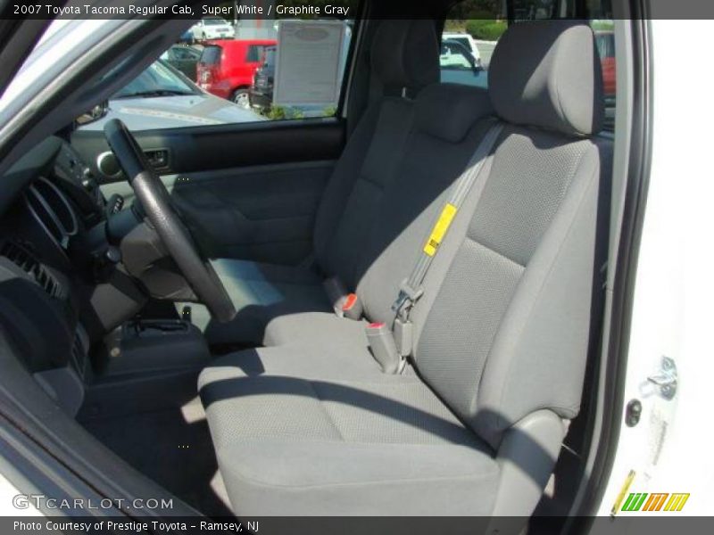 Super White / Graphite Gray 2007 Toyota Tacoma Regular Cab