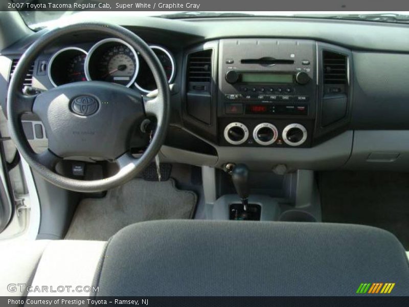 Super White / Graphite Gray 2007 Toyota Tacoma Regular Cab