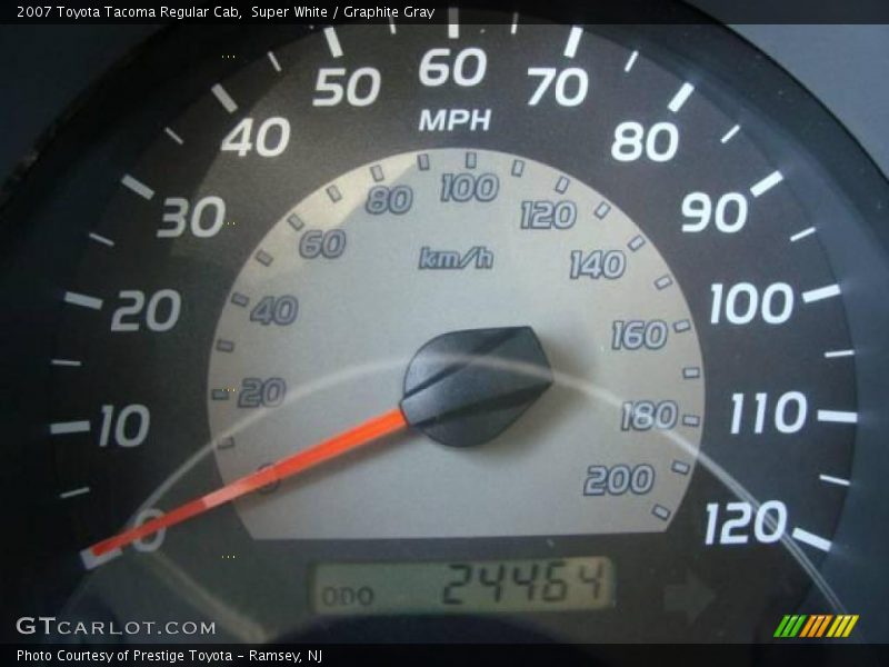 Super White / Graphite Gray 2007 Toyota Tacoma Regular Cab