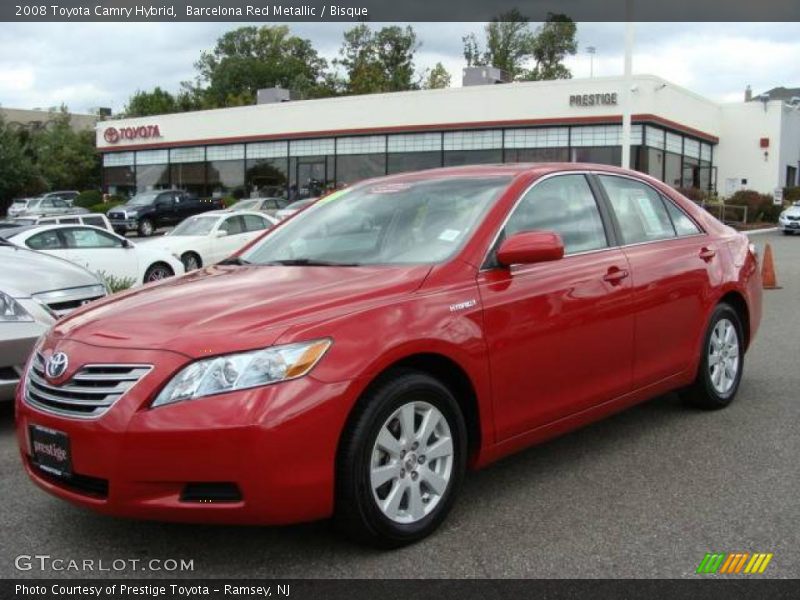 Barcelona Red Metallic / Bisque 2008 Toyota Camry Hybrid