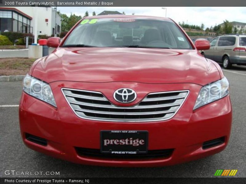 Barcelona Red Metallic / Bisque 2008 Toyota Camry Hybrid