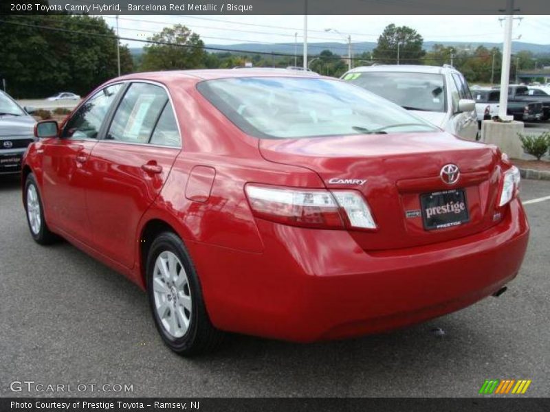 Barcelona Red Metallic / Bisque 2008 Toyota Camry Hybrid