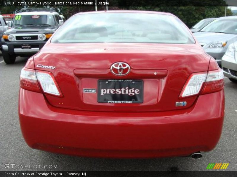 Barcelona Red Metallic / Bisque 2008 Toyota Camry Hybrid