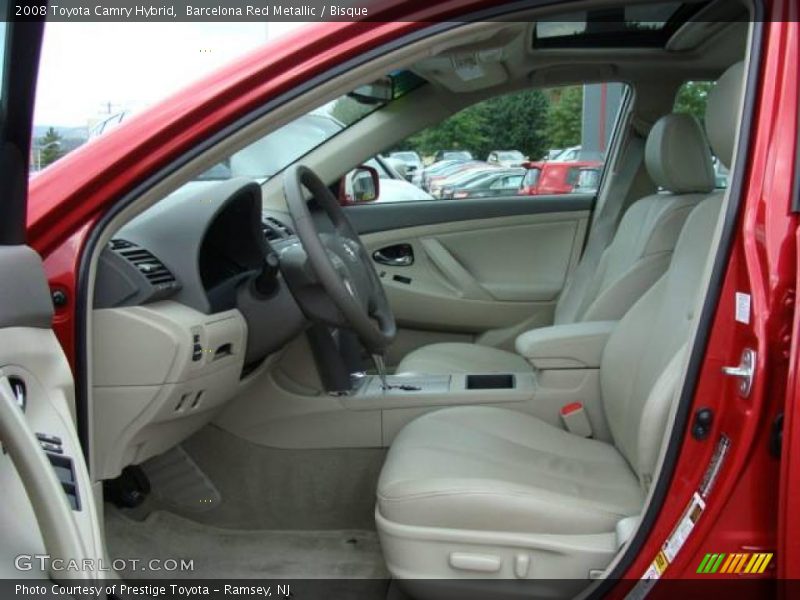 Barcelona Red Metallic / Bisque 2008 Toyota Camry Hybrid