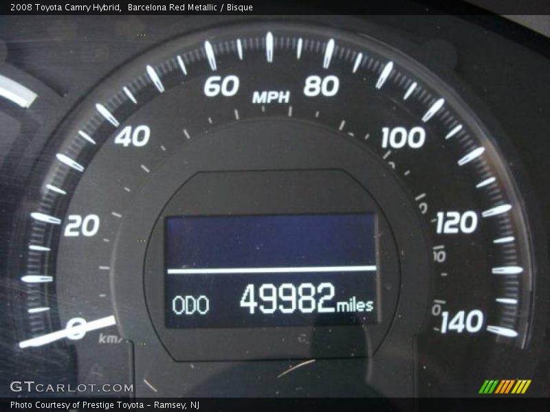 Barcelona Red Metallic / Bisque 2008 Toyota Camry Hybrid