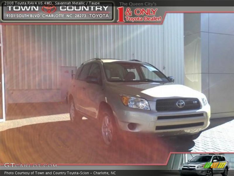 Savannah Metallic / Taupe 2008 Toyota RAV4 V6 4WD