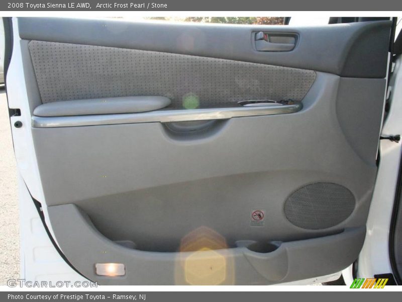 Arctic Frost Pearl / Stone 2008 Toyota Sienna LE AWD