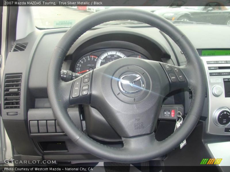 True Silver Metallic / Black 2007 Mazda MAZDA5 Touring
