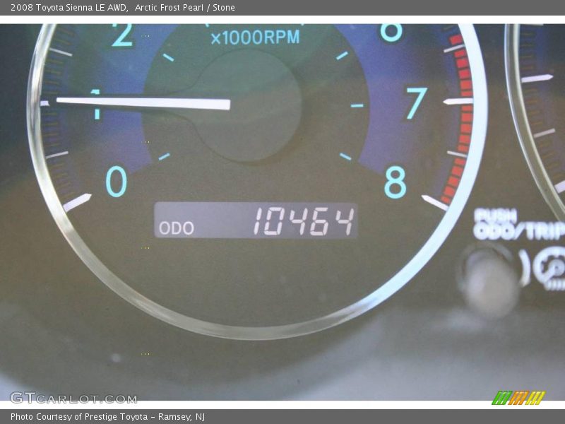 Arctic Frost Pearl / Stone 2008 Toyota Sienna LE AWD