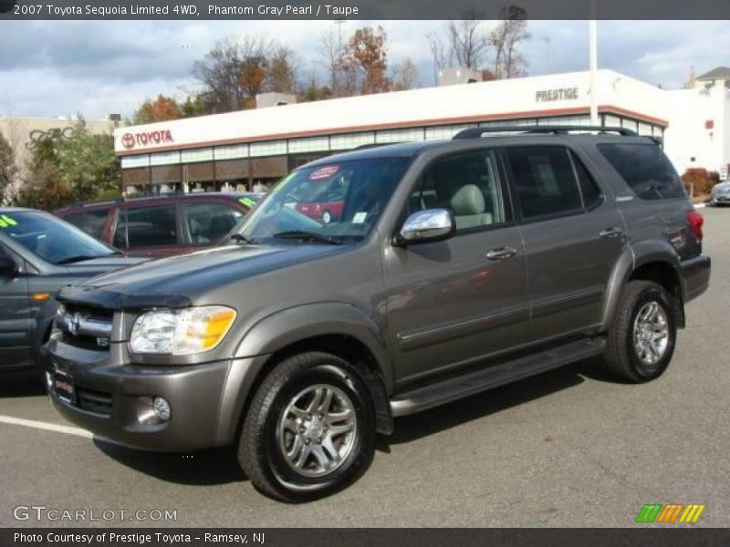 Phantom Gray Pearl / Taupe 2007 Toyota Sequoia Limited 4WD