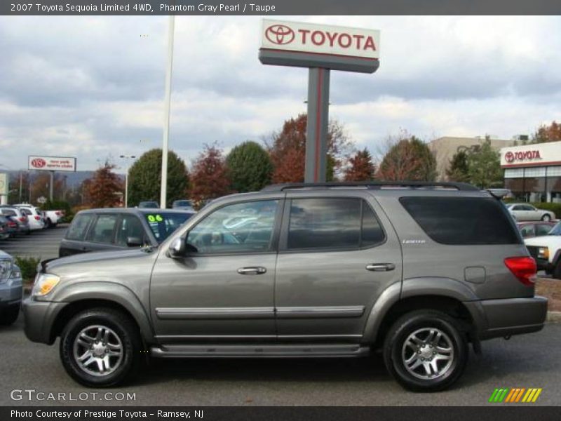 Phantom Gray Pearl / Taupe 2007 Toyota Sequoia Limited 4WD