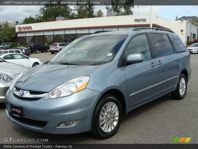 Blue Mirage Metallic / Stone 2007 Toyota Sienna XLE Limited AWD