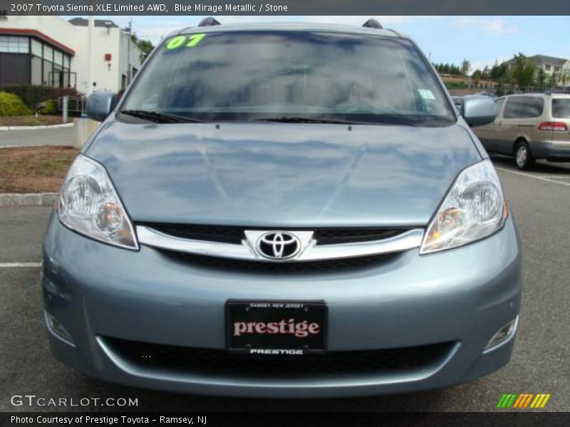 Blue Mirage Metallic / Stone 2007 Toyota Sienna XLE Limited AWD