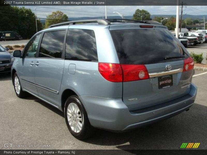 Blue Mirage Metallic / Stone 2007 Toyota Sienna XLE Limited AWD