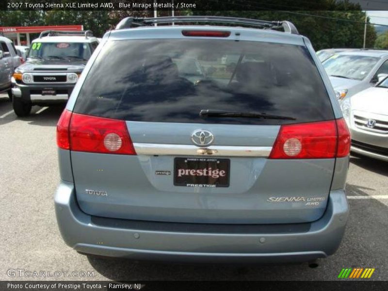 Blue Mirage Metallic / Stone 2007 Toyota Sienna XLE Limited AWD