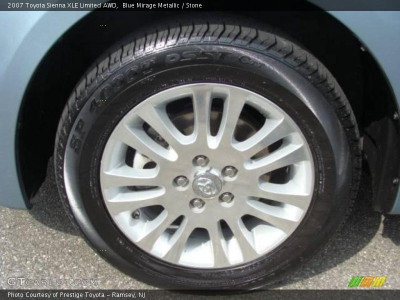 Blue Mirage Metallic / Stone 2007 Toyota Sienna XLE Limited AWD