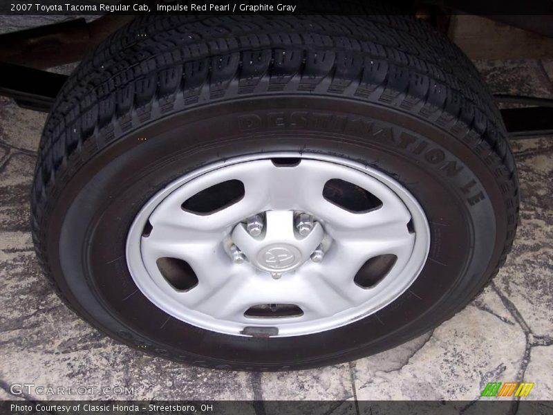 Impulse Red Pearl / Graphite Gray 2007 Toyota Tacoma Regular Cab