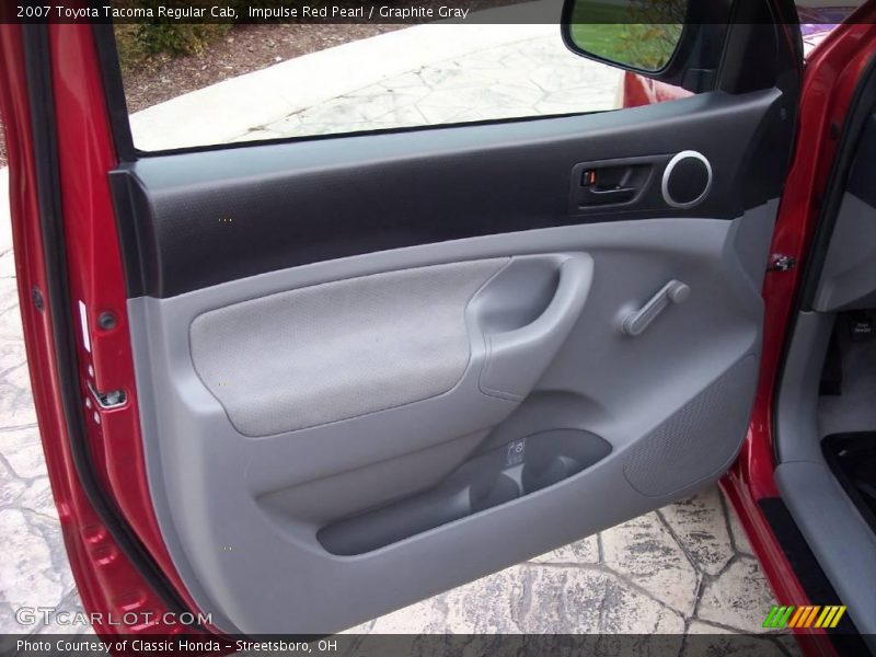 Impulse Red Pearl / Graphite Gray 2007 Toyota Tacoma Regular Cab