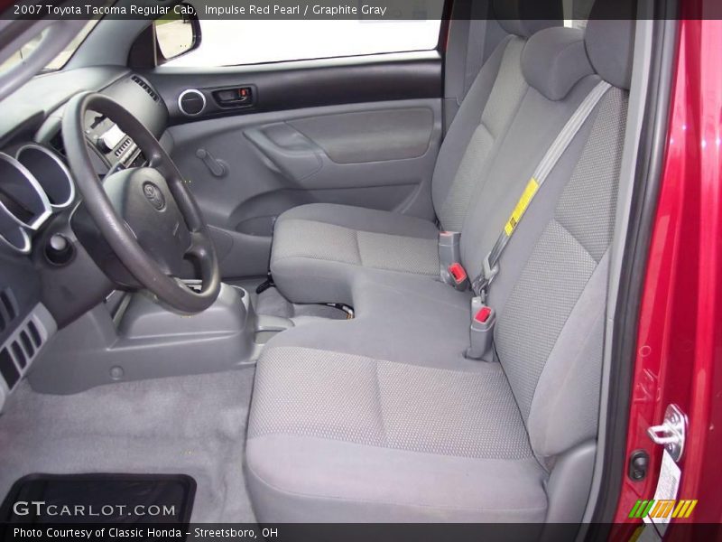 Impulse Red Pearl / Graphite Gray 2007 Toyota Tacoma Regular Cab