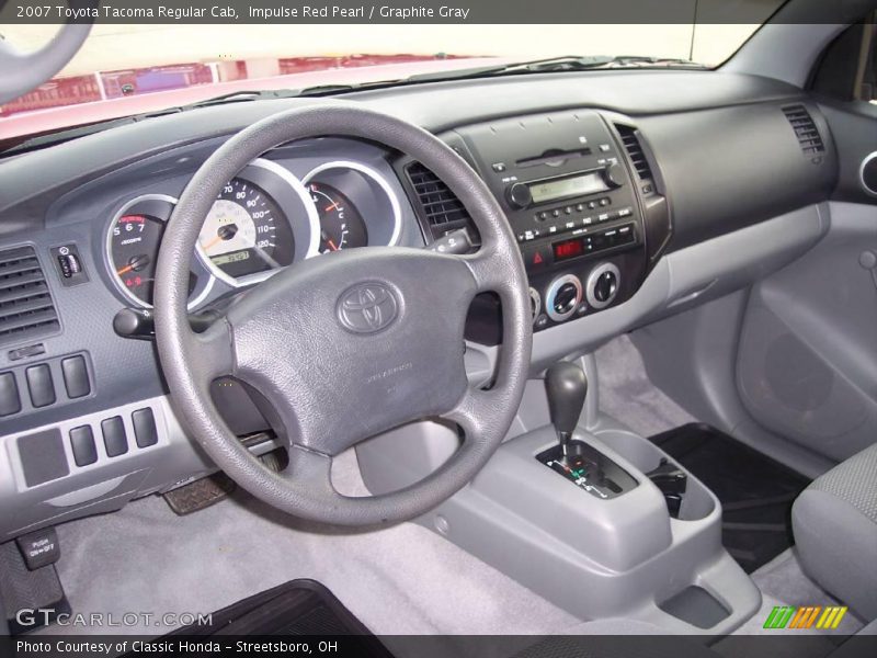 Impulse Red Pearl / Graphite Gray 2007 Toyota Tacoma Regular Cab