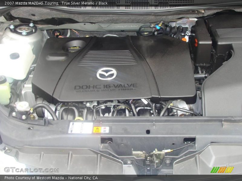 True Silver Metallic / Black 2007 Mazda MAZDA5 Touring