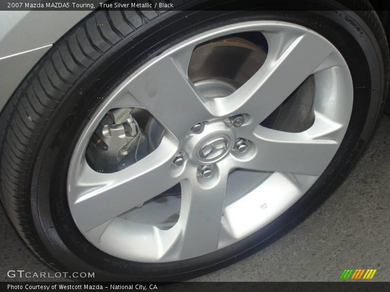 True Silver Metallic / Black 2007 Mazda MAZDA5 Touring