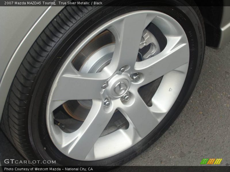 True Silver Metallic / Black 2007 Mazda MAZDA5 Touring