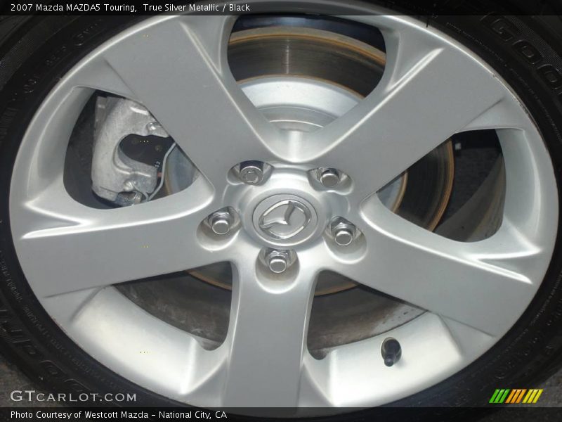 True Silver Metallic / Black 2007 Mazda MAZDA5 Touring