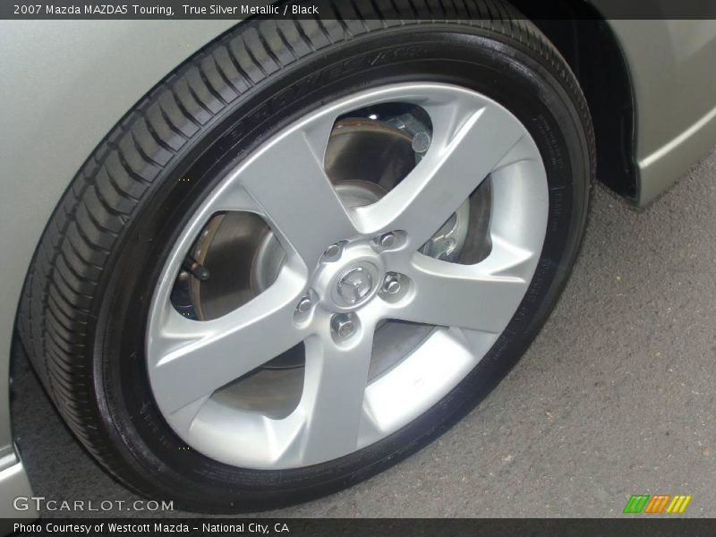 True Silver Metallic / Black 2007 Mazda MAZDA5 Touring