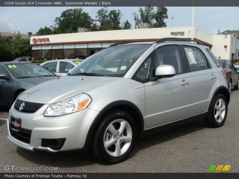 Quicksilver Metallic / Black 2008 Suzuki SX4 Crossover AWD