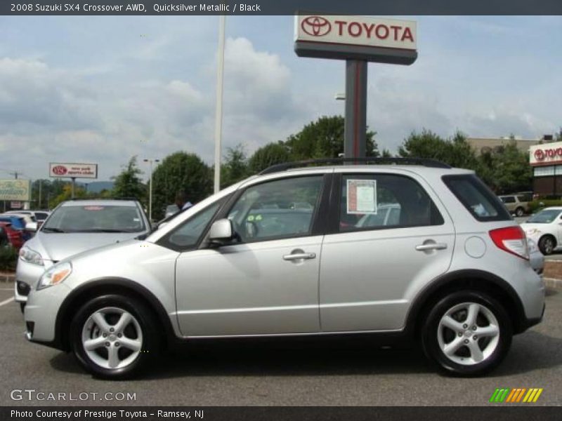 Quicksilver Metallic / Black 2008 Suzuki SX4 Crossover AWD