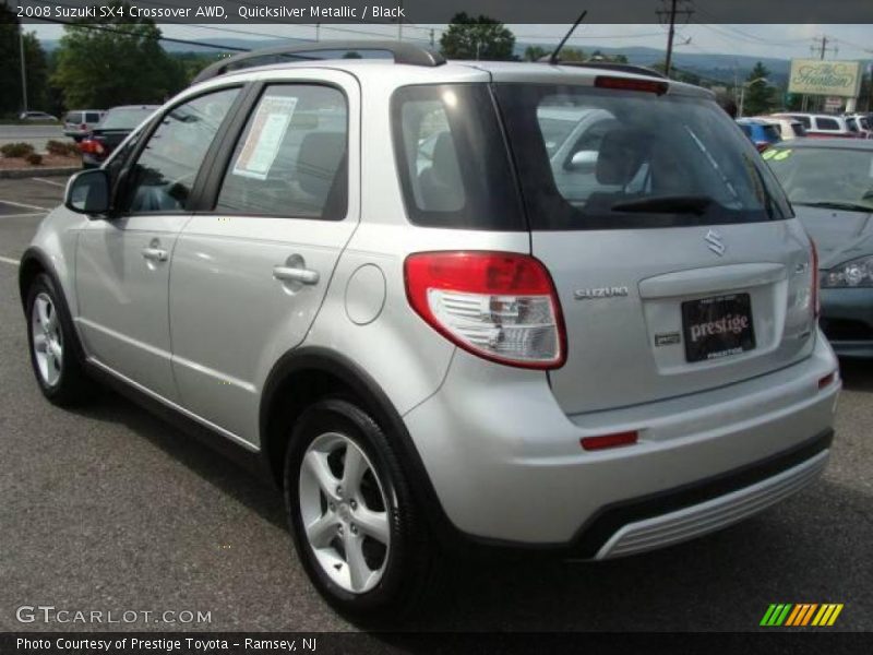Quicksilver Metallic / Black 2008 Suzuki SX4 Crossover AWD