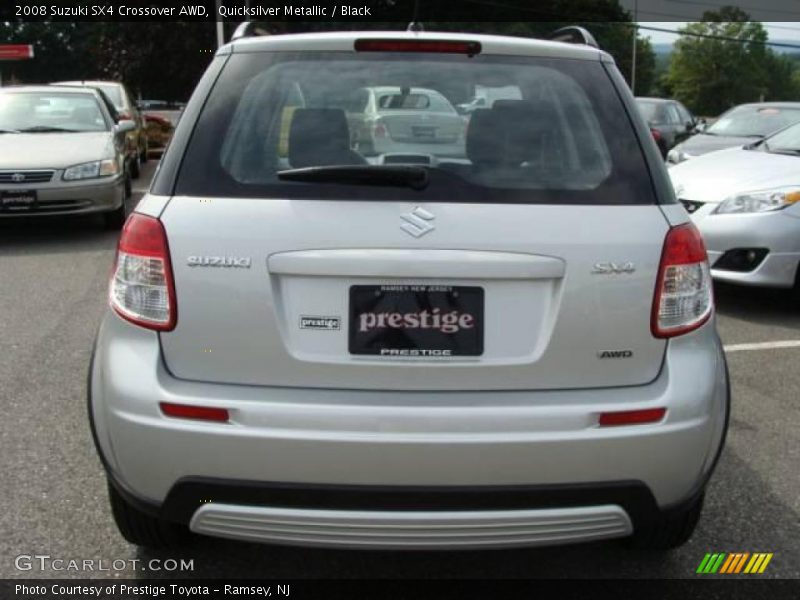 Quicksilver Metallic / Black 2008 Suzuki SX4 Crossover AWD