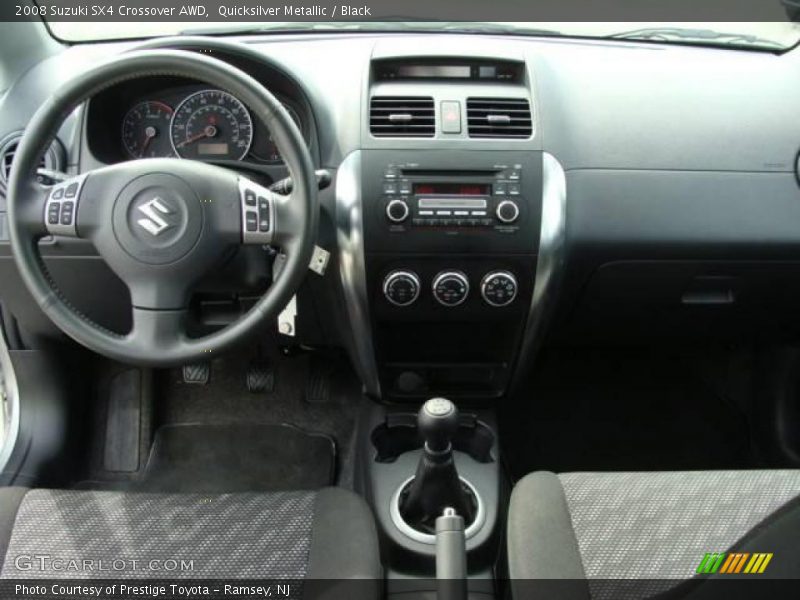 Quicksilver Metallic / Black 2008 Suzuki SX4 Crossover AWD